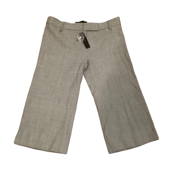 BCBg Maxazria wool pedal pants classic crop trouser pants size 2 herringbone - Picture 1 of 6